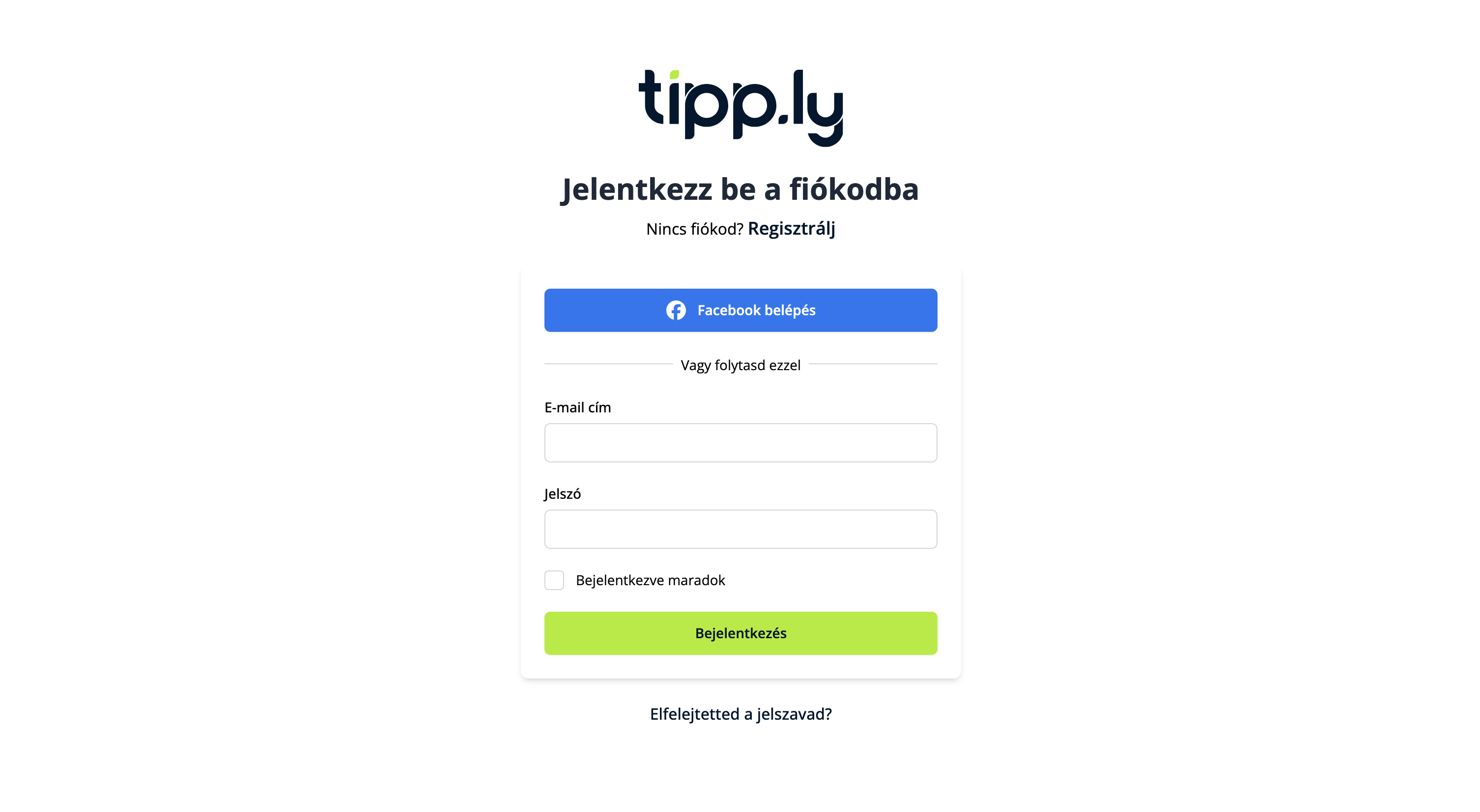 Regisztrálj egyszerűen