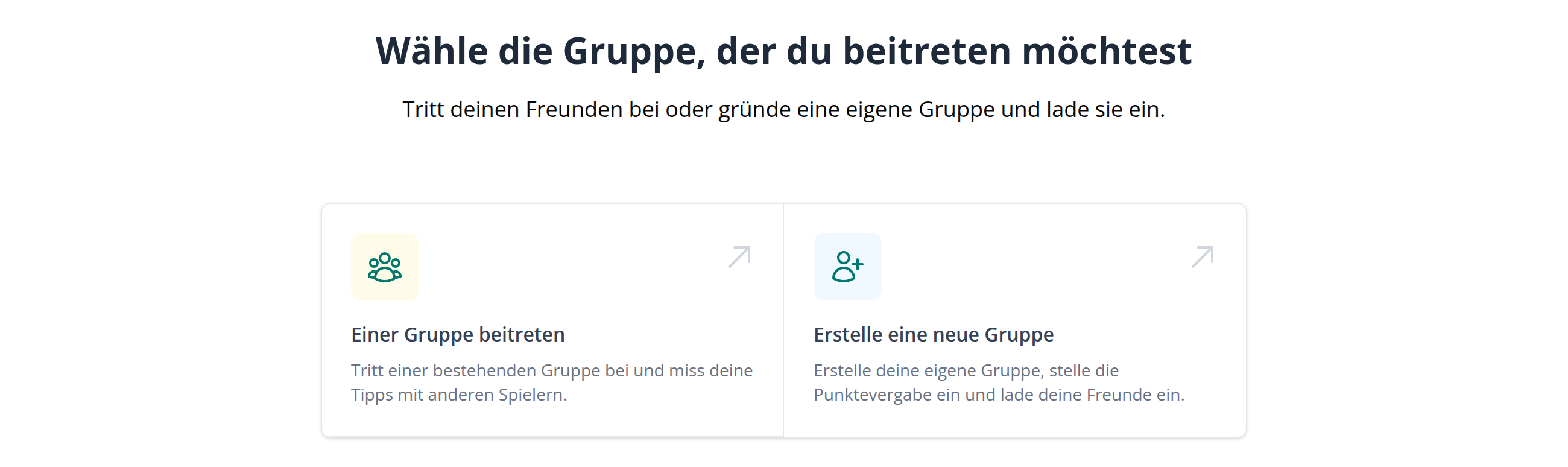 Erstelle deine eigene Gruppe